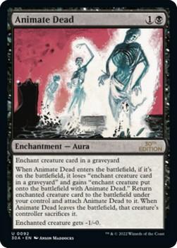 2022 Magic The Gathering 30th Anniversary Edition #0092 Animate Dead Front