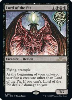 2022 Magic The Gathering 30th Anniversary Edition #0111 Lord of the Pit Front