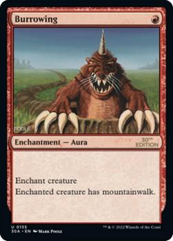 2022 Magic The Gathering 30th Anniversary Edition #0135 Burrowing Front