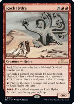 2022 Magic The Gathering 30th Anniversary Edition #0167 Rock Hydra Front