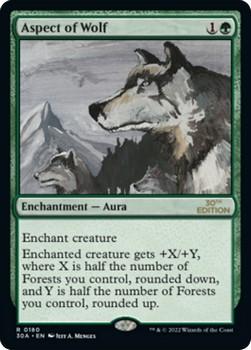 2022 Magic The Gathering 30th Anniversary Edition #0180 Aspect of Wolf Front