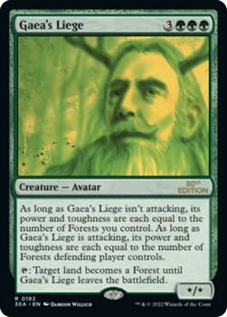 2022 Magic The Gathering 30th Anniversary Edition #0192 Gaea's Liege Front