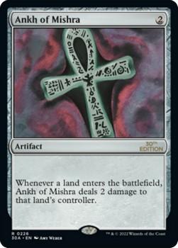 2022 Magic The Gathering 30th Anniversary Edition #0226 Ankh of Mishra Front