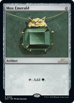 2022 Magic The Gathering 30th Anniversary Edition #0258 Mox Emerald Front