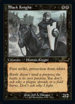 2022 Magic The Gathering 30th Anniversary Edition #391 Black Knight Front