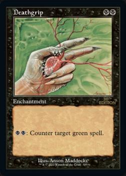 2022 Magic The Gathering 30th Anniversary Edition #395 Deathgrip Front