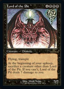 2022 Magic The Gathering 30th Anniversary Edition #408 Lord of the Pit Front