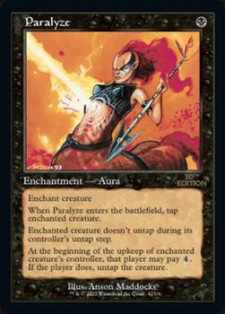 2022 Magic The Gathering 30th Anniversary Edition #413 Paralyze Front
