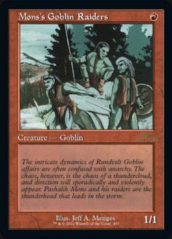 2022 Magic The Gathering 30th Anniversary Edition #457 Mons's Goblin Raiders Front