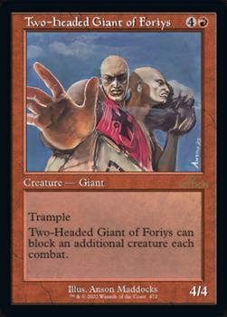 2022 Magic The Gathering 30th Anniversary Edition #472 Two-Headed Giant of Foriys Front