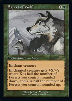2022 Magic The Gathering 30th Anniversary Edition #477 Aspect of Wolf Front