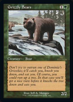 2022 Magic The Gathering 30th Anniversary Edition #492 Grizzly Bears Front
