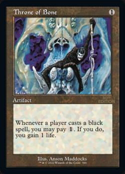 2022 Magic The Gathering 30th Anniversary Edition #566 Throne of Bone Front
