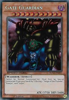 2022 Yu-Gi-Oh! Speed Duel GX: Midterm Paradox English 1st Edition #SGX2-END01 Gate Guardian Front