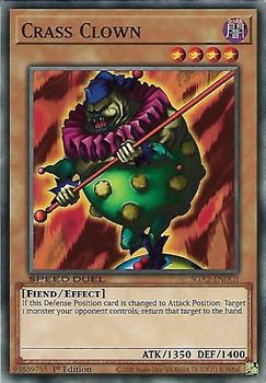 2022 Yu-Gi-Oh! Speed Duel GX: Midterm Paradox English 1st Edition #SGX2-END03 Crass Clown Front