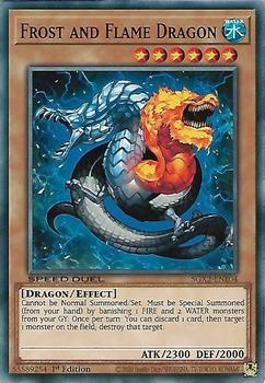 2022 Yu-Gi-Oh! Speed Duel GX: Midterm Paradox English 1st Edition #SGX2-ENE04 Frost and Flame Dragon Front