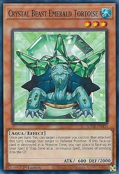 2022 Yu-Gi-Oh! Legend Of The Crystal Beasts English 1st Edition #SDCB-EN003 Crystal Beast Emerald Tortoise Front