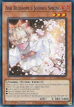 2022 Yu-Gi-Oh! Legend Of The Crystal Beasts English 1st Edition #SDCB-EN014 Ash Blossom & Joyous Spring Front