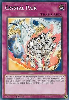 2022 Yu-Gi-Oh! Legend Of The Crystal Beasts English 1st Edition #SDCB-EN035 Crystal Pair Front