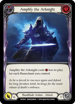 2019 Flesh And Blood Arcane Rising #ARC094 Amplify the Arknight Front
