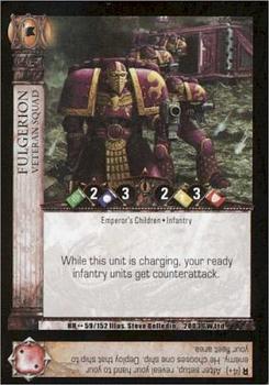 2003 Warhammer 40,000 TCG: Horus Heresy Base Set #059/152 Fulgerion - Veteran Squad Front