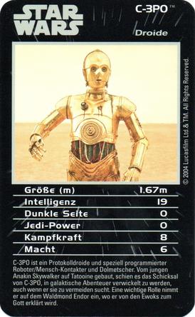 2004 Top Trumps Star Wars Episodes IV-VI (German) #NNO C-3PO Front