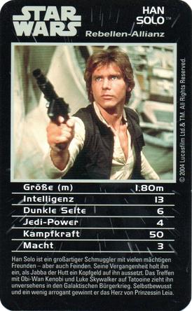 2004 Top Trumps Star Wars Episodes IV-VI (German) #NNO Han Solo Front