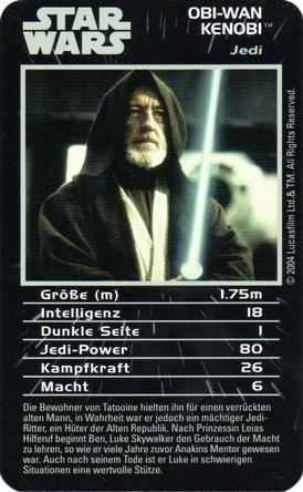 2004 Top Trumps Star Wars Episodes IV-VI (German) #NNO Obi-Wan Kenobi Front