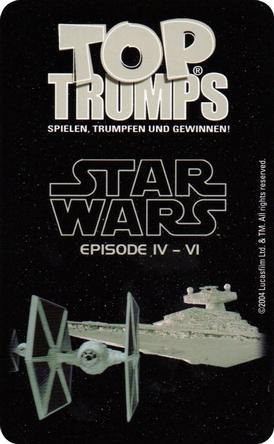 2004 Top Trumps Star Wars Episodes IV-VI (German) #NNO Wedge Antilles Back