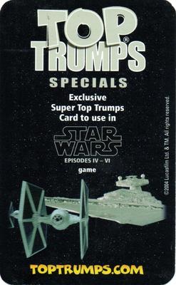 2004 Top Trumps Specials Star Wars Episodes IV-VI - Booster Pack #NNO Anakin Skywalker Back