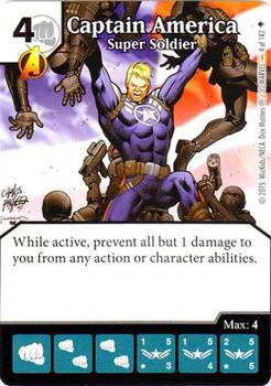 2015 Dice Masters Age of Ultron #4of142 Captain America Front