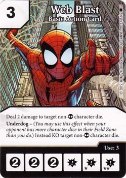 2015 Dice Masters The Amazing Spider-Man #33of142 Web Blast Front
