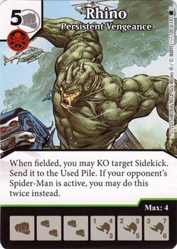 2015 Dice Masters The Amazing Spider-Man #100of142 Rhino Front