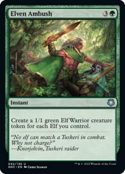 2022 Magic The Gathering Game Night: Free-for-All #92 Elven Ambush Front