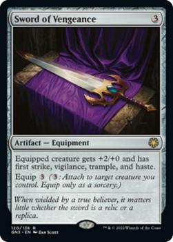 2022 Magic The Gathering Game Night: Free-for-All #120 Sword of Vengeance Front
