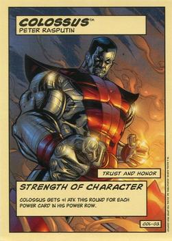 2006 Upper Deck Entertainment Marvel Legends Showdown Power Cards #COL-03 Colossus (Strength of Character) Front