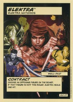 2006 Upper Deck Entertainment Marvel Legends Showdown Power Cards #ELK-07 Elektra (Contract) Front
