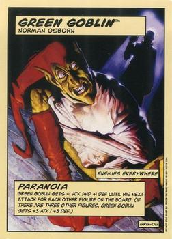 2006 Upper Deck Entertainment Marvel Legends Showdown Power Cards #GRG-06 Green Goblin (Paranoia) Front