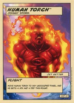 2006 Upper Deck Entertainment Marvel Legends Showdown Power Cards #HMT-01 Human Torch (Flight) Front