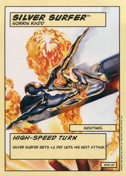 2006 Upper Deck Entertainment Marvel Legends Showdown Power Cards #SIS-01 Silver Surfer (High-Speed Turn) Front