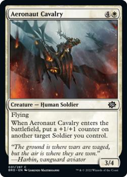 2022 Magic The Gathering The Brothers' War #1 Aeronaut Cavalry Front