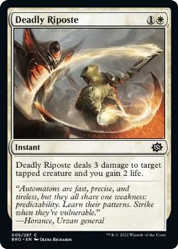 2022 Magic The Gathering The Brothers' War #5 Deadly Riposte Front