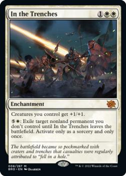 2022 Magic The Gathering The Brothers' War #8 In the Trenches Front