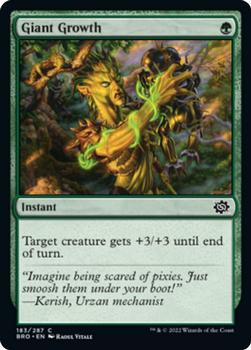 2022 Magic The Gathering The Brothers' War #183 Giant Growth Front
