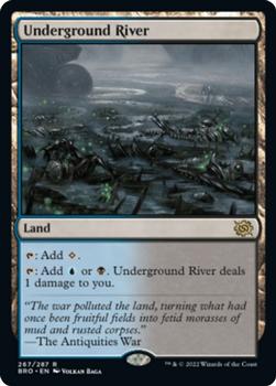 2022 Magic The Gathering The Brothers' War #267 Underground River Front
