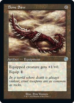 2022 Magic The Gathering The Brothers' War - Retro Frame Artifacts #7 Bone Saw Front