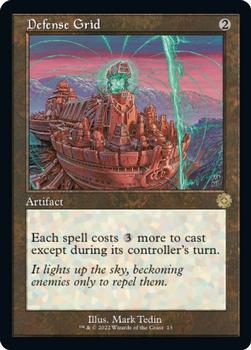 2022 Magic The Gathering The Brothers' War - Retro Frame Artifacts #13 Defense Grid Front