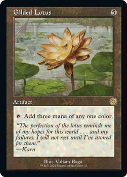 2022 Magic The Gathering The Brothers' War - Retro Frame Artifacts #17 Gilded Lotus Front