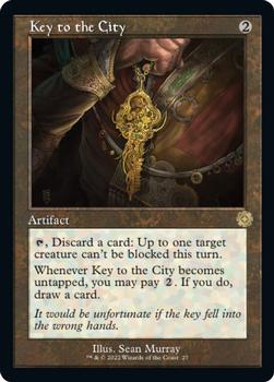 2022 Magic The Gathering The Brothers' War - Retro Frame Artifacts #27 Key to the City Front