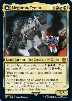 2022 Magic The Gathering The Brothers' War - Other Universes: Transformers #12 Megatron, Tyrant / Megatron, Destructive Force Front